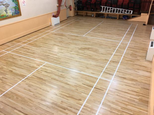 Badminton Court Restoration  Kirbymoorside Town Hall After